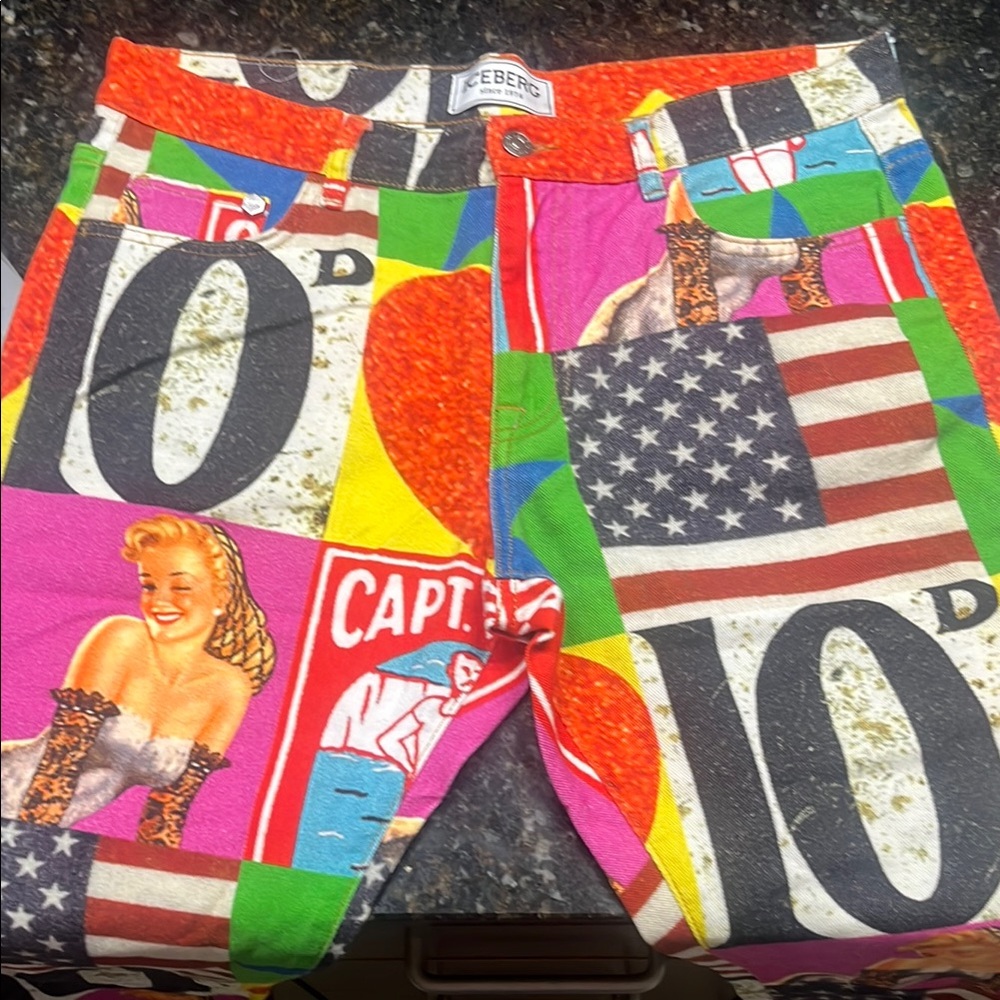 Iceberg x Peter Blake S/S 2020 Patterned Jeans